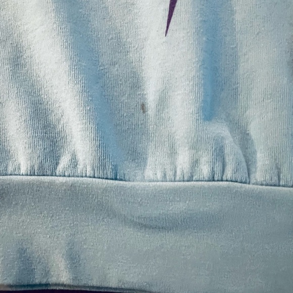 Aviator Nation Light Blue Sweatshirt with Pink Lightning Bolt Size Small - Picture 7 of 11
